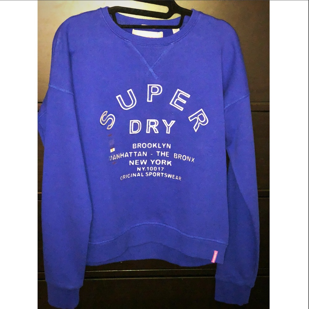 Superdry blue crew sweater